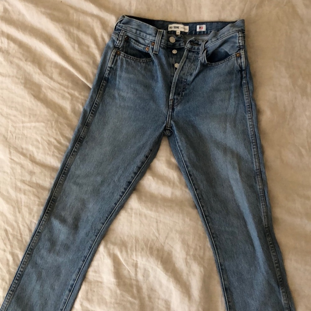 Re/done Double Needle Crop